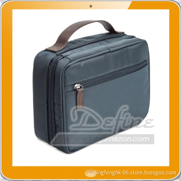 Heavy Duty Nylon Hanging Travel Kit Toiletry Bag with Zipper Closure